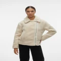 Vero Moda - Nadia Teddy Jacket - Coats & Jackets (Neutrals) Nadia Teddy Jacket