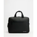 Calvin Klein - Rubberized Convertible Laptop Bag - Backpacks (Black) Rubberized Convertible Laptop Bag