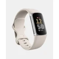 Fitbit - Fitbit Charge 6 - Fitness Trackers (Silver & White) Fitbit Charge 6