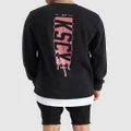 Kiss Chacey - Santa Ana Layered Dual Curved Sweater - Sweats & Hoodies (Jet Black) Santa Ana Layered Dual Curved Sweater
