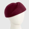 Max Alexander - Winter Burgundy Felt Designer Hat - Hats (Burgundy) Winter Burgundy Felt Designer Hat
