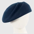 Max Alexander - Winter Navy Felt Designer Hat - Hats (Navy) Winter Navy Felt Designer Hat