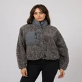 All About Eve - Hiker Teddy Jacket - Jumpers & Cardigans (PRINT) Hiker Teddy Jacket