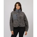 All About Eve - Hiker Teddy Jacket - Jumpers & Cardigans (PRINT) Hiker Teddy Jacket