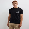 Armani Exchange - Icon T Shirt - T-Shirts & Singlets (Black) Icon T-Shirt