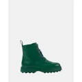 Camper - Twins Flower Boot Youth - Boots (Dark Green) Twins Flower Boot Youth