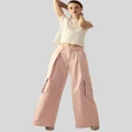 Cynthia Rowley - Marbella Cotton Cargo Pant - Pants (PINK) Marbella Cotton Cargo Pant