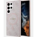 Guess - Galaxy S24 Ultra 4G Grip Stand Phone Case - Tech Accessories (Pink) Galaxy S24 Ultra 4G Grip Stand Phone Case