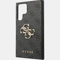 Guess - Galaxy S24 Ultra 4G Grip Stand Phone Case - Tech Accessories (Black) Galaxy S24 Ultra 4G Grip Stand Phone Case