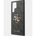 Guess - Galaxy S24 Ultra 4G Grip Stand Phone Case - Tech Accessories (Black) Galaxy S24 Ultra 4G Grip Stand Phone Case
