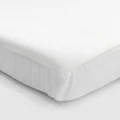Living Textiles - Childcare Compact Cot Mattress Protector - Nursery (White) Childcare Compact Cot Mattress Protector