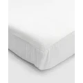 Living Textiles - Childcare Compact Cot Mattress Protector - Nursery (White) Childcare Compact Cot Mattress Protector