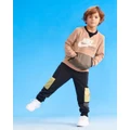 Nike - Sportswear Paint French Terry Pants Kids - Pants (Black) Sportswear Paint French Terry Pants - Kids
