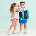 Nike - Dri FIT One Woven High Rise Shorts Kids - High-Waisted (Playful Pink) Dri-FIT One Woven High Rise Shorts - Kids