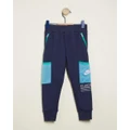 Nike - Sportswear Paint French Terry Pants Kids - Pants (Midnight Navy) Sportswear Paint French Terry Pants - Kids