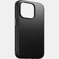 Nomad - iPhone 15 Pro Leather Phone Case - Tech Accessories (Black) iPhone 15 Pro Leather Phone Case