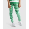 Seed Heritage - Core Stripe Legging - Leggings (Apple Green) Core Stripe Legging