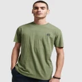 Superdry - Vintage Texture T Shirt - T-Shirts & Singlets (Olive Khaki) Vintage Texture T Shirt