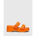 Therapy - Christy Platform Sandals - Casual Shoes (Tangerine) Christy Platform Sandals