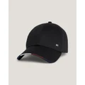Tommy Hilfiger - Corporate Cotton 6 Panel Cap - Headwear (Black) Corporate Cotton 6 Panel Cap
