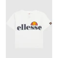 Ellesse - Nicky Girls Crop T Shirt - Sports Tops & Bras (WHITE) Nicky Girls Crop T-Shirt