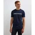 Armani Exchange - Regular Fit T Shirt - T-Shirts & Singlets (Navy) Regular Fit T-Shirt