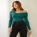 Atmos&Here - Scarlett Knit Top - Tops (Emerald) Scarlett Knit Top