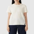 bassike - Regular Classic SS T Shirt - T-Shirts & Singlets (Off White) Regular Classic SS T-Shirt