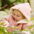 Bebe by Minihaha - Sherbet Knitted Hooded Jacket Babies - Coats & Jackets (Sherbet) Sherbet Knitted Hooded Jacket - Babies