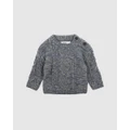 Bebe by Minihaha - Myles Cable Knitted Jumper Babies - Jumpers & Cardigans (Multi) Myles Cable Knitted Jumper - Babies