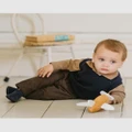 Bebe by Minihaha - Liam LS Polo Babies Kids - Shirts & Polos (Caramel) Liam LS Polo - Babies-Kids