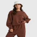 Billabong - Baseline Kendall Sweatshirt For Women - Sweats (TOASTED COCONUT) Baseline Kendall Sweatshirt For Women