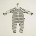 Bonds Baby - Zip Yardage Wondersuit Babies Kids - Longsleeve Rompers (Stripe 7U9) Zip Yardage Wondersuit - Babies-Kids