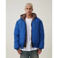Cotton On - Recycled Puffer Relaxed Bomber - Coats & Jackets (BLUE) Recycled Puffer Relaxed Bomber