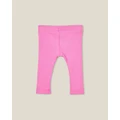 Cotton On Kids - Rib Fleece Jogger Pink - Pants (PINK) Rib Fleece Jogger Pink