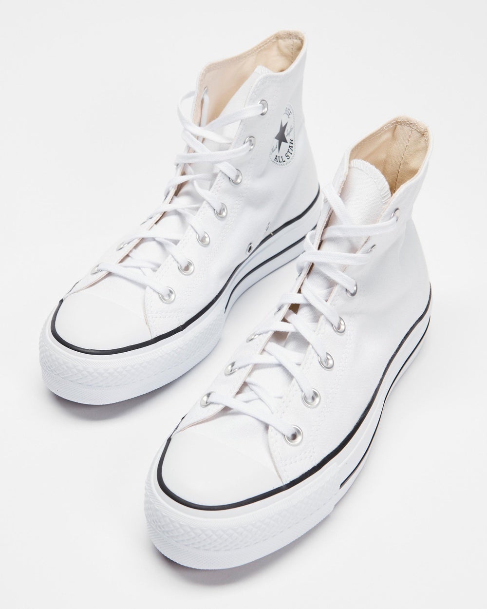 Converse - Chuck Taylor All Star Lift Hi Women's - Sneakers (White) Chuck Taylor All Star Lift Hi - Women's