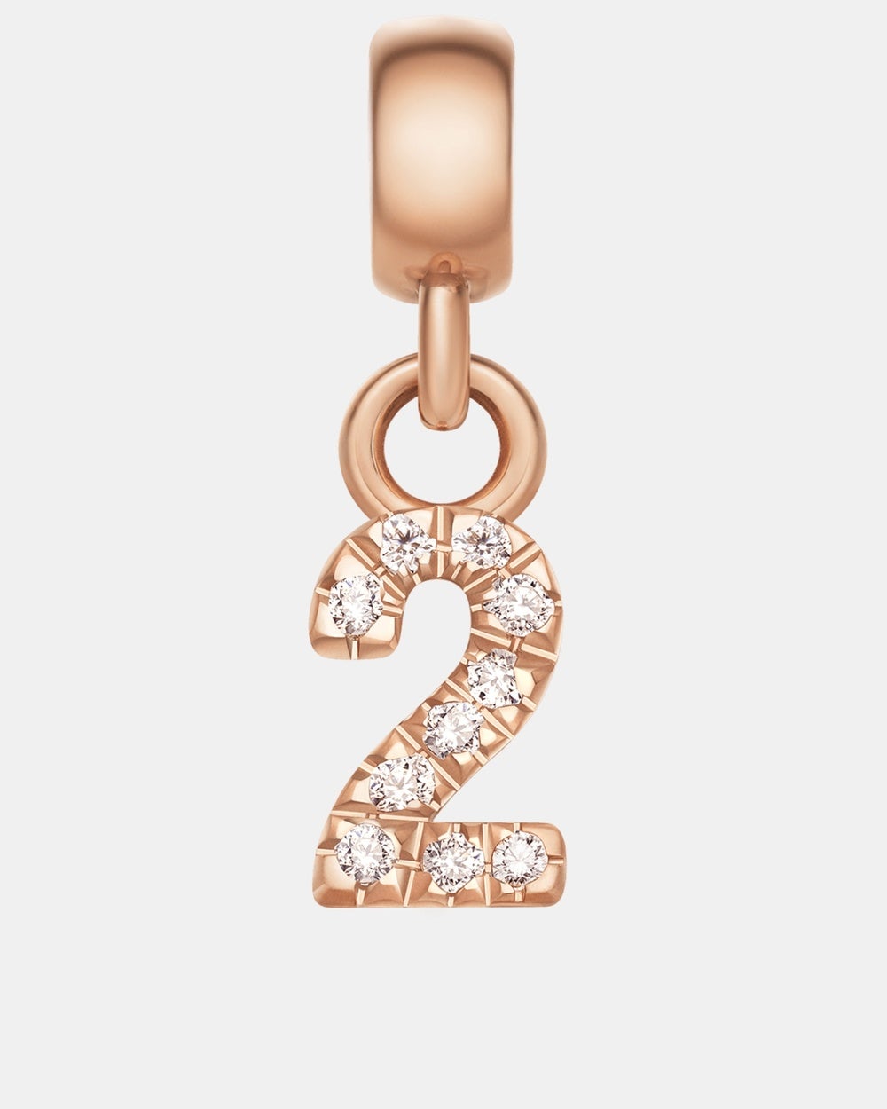 Daniel Wellington - Charm Number with Crystals 2 - Jewellery (Rose Gold) Charm Number with Crystals 2