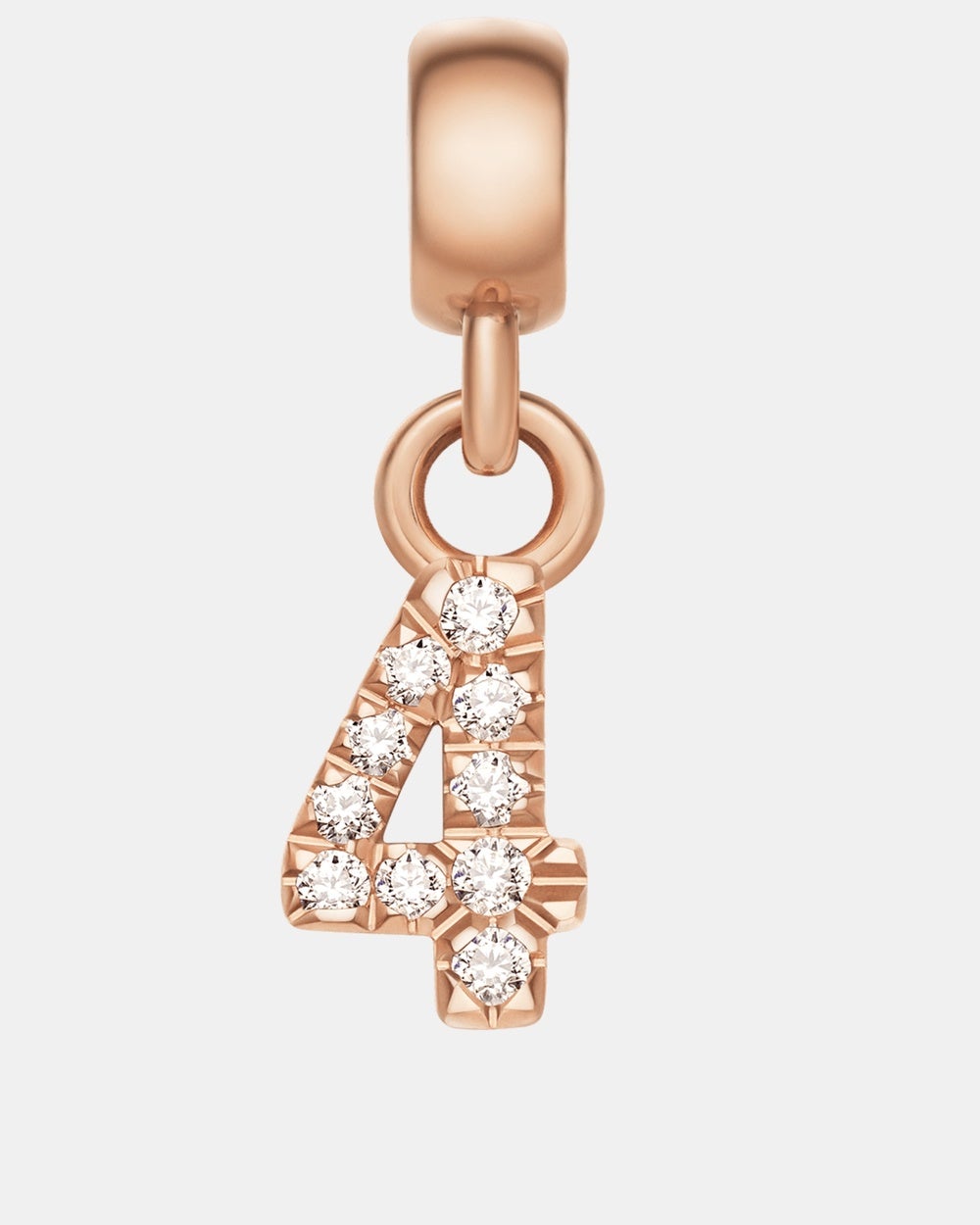 Daniel Wellington - Charm Number with Crystals 4 - Jewellery (Rose Gold) Charm Number with Crystals 4