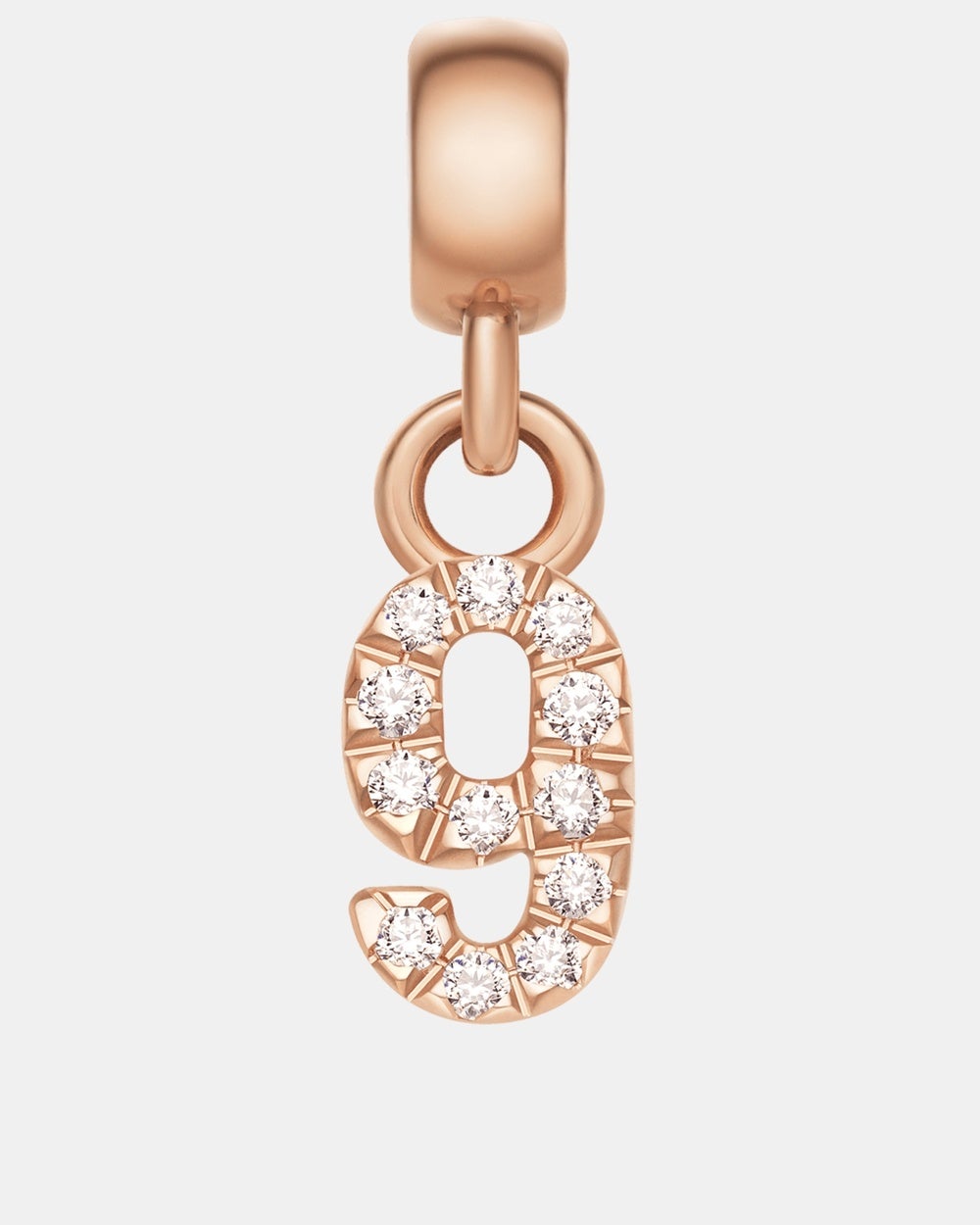 Daniel Wellington - Charm Number with Crystals 9 - Jewellery (Rose Gold) Charm Number with Crystals 9