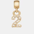 Daniel Wellington - Charm Number with Crystals 2 - Jewellery (Gold) Charm Number with Crystals 2
