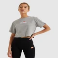 Ellesse - Fireball Crop T Shirt - Sports Tops & Bras (GREY) Fireball Crop T-Shirt