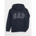 Gap - Kids Gap Logo Hoodie - Hoodies (BLUE) Kids Gap Logo Hoodie