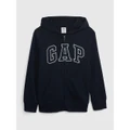 Gap - Kids Arch Logo Full Zip Hoodie - Hoodies (BLUE) Kids Arch Logo Full-Zip Hoodie