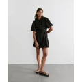 Jag - Kinsley Cotton Silk Shirt Dress - Dresses (black) Kinsley Cotton Silk Shirt Dress