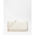 Kate Spade - Ava Pebbled Leather Flap Chain Wallet - Wallets (Parchment.) Ava Pebbled Leather Flap Chain Wallet
