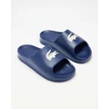 Lacoste - Serve Slide 2.0 Men's - Casual Shoes (Navy & Off White) Serve Slide 2.0 - Men's