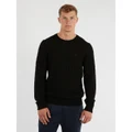 NAUTICA - Merino Wool Cable Knit Sweater - Jumpers & Cardigans (BLACK) Merino Wool Cable Knit Sweater