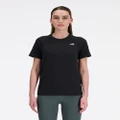 New Balance - Knit Slim T Shirt - T-Shirts & Singlets (Black Heather) Knit Slim T-Shirt