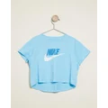 Nike - Sportswear Crop T Shirt Teens - T-Shirts & Singlets (Aquarius Blue) Sportswear Crop T-Shirt - Teens