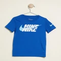 Nike - Split Nike Block Tee Kids - T-Shirts & Singlets (Game Royal) Split Nike Block Tee - Kids